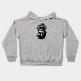 Enjoy Life - Chimpanzee Bliss - Embrace the Chill! Kids Hoodie